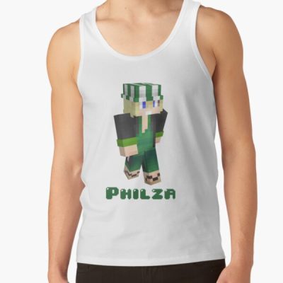 Philza Playing Video Games Cosplay Outfits Tank Top Official Philza Merch