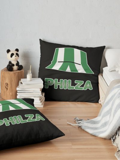 Philza Philza Philza Philza Philza Philza Philza Philza Throw Pillow Official Philza Merch