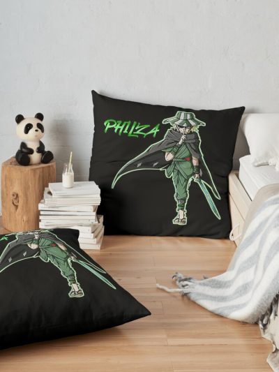 Ph1Lza - Philza Merch Throw Pillow Official Philza Merch