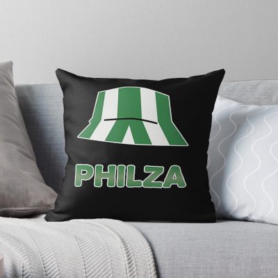 Philza Philza Philza Philza Philza Philza Philza Philza Throw Pillow Official Philza Merch