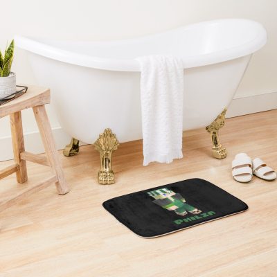 Philza Playing Video Games Cosplay Outfits Bath Mat Official Philza Merch
