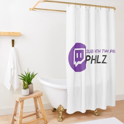 Twitch Prime Philza Shower Curtain Official Philza Merch