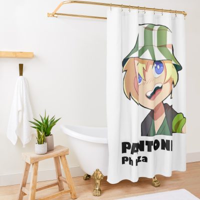 Graphic Philzas Playing Video Games Pantone Shower Curtain Official Philza Merch