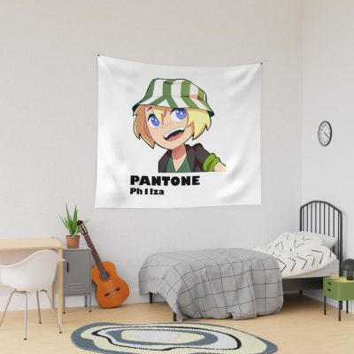Graphic Philzas Playing Video Games Pantone Tapestry Official Philza Merch