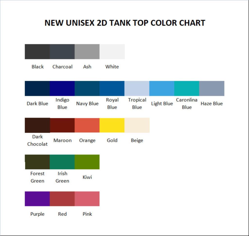 tank top color chart - Philza Store