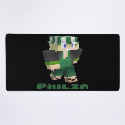Philza Playing Video Games Cosplay Outfits Mouse Pad Official Cow Anime Merch